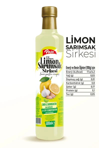 Limon Sarımsak Sirkesi 500 ml - Resim 3
