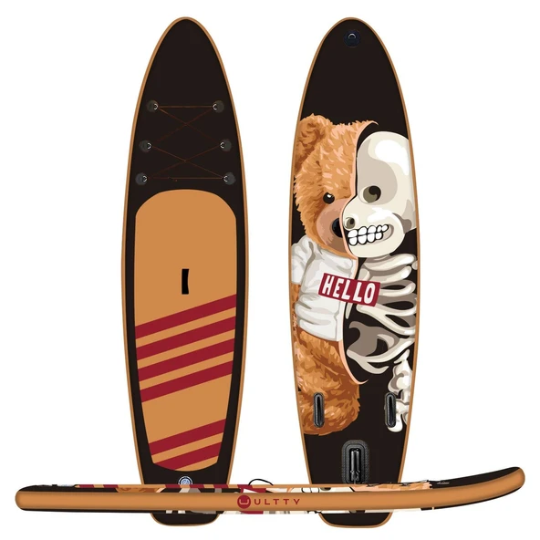 ULTTY Sup Paddle Board Seti (Şişme Paddle Board + Kürek + Pompa) Sup Board/Stand Up Paddle 320-81-15 - Resim 2