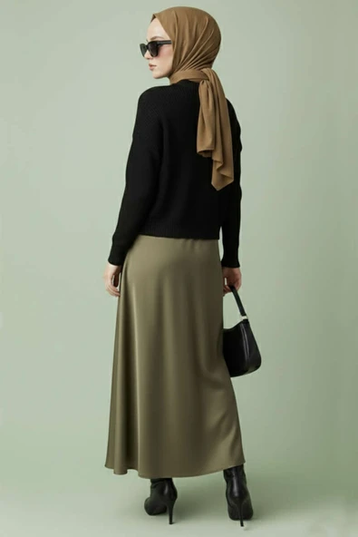 Oversize Triko Kazak Siyah - Resim 3