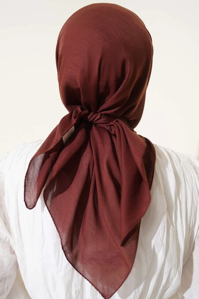 Basic Eşarp Acı Kahve - Resim 3