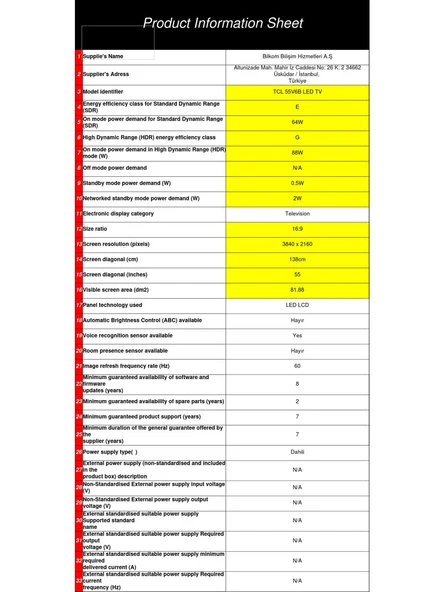 TCL 55V6B 4K Ultra HD 55" 140 Ekran Uydu Alıcılı Google Smart LED TV - Resim 10