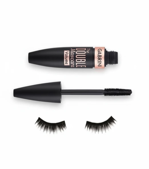 Gabrini The Double Volume – Ultra Siyah, Hacim Artırıcı Maskara - Resim 2