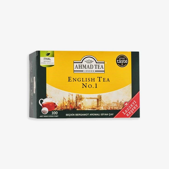 Ahmad Tea English Tea No.1 Demlik Poşet Çay 100’lü 320 g ürün görseli 1