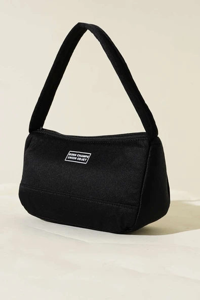 Born Charmps Baskılı Çanta Siyah ürün görseli 1