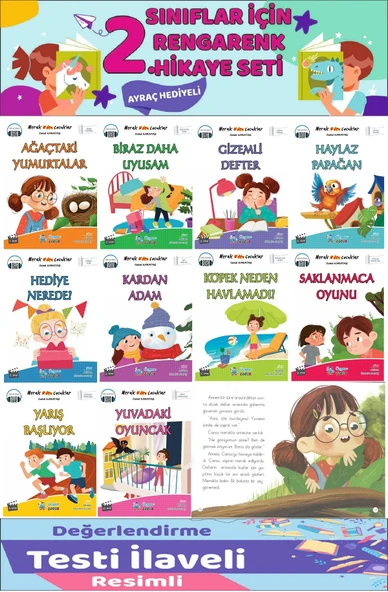 2.Sınıf Merak Eden Çocuklar Hikaye Seti (32 Sayfa) - 10 Kitap ürün görseli 1