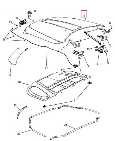 Jeep Motor Kaputu Grand Cherokee 11> - Yrj Yrj14-Gcrk11-001 ürün görseli
