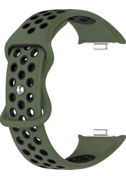 Mi Band 8 Pro / Mi Band 9 Pro Uyumlu Delikli Silikon Kordon/Kayış - Resim 4