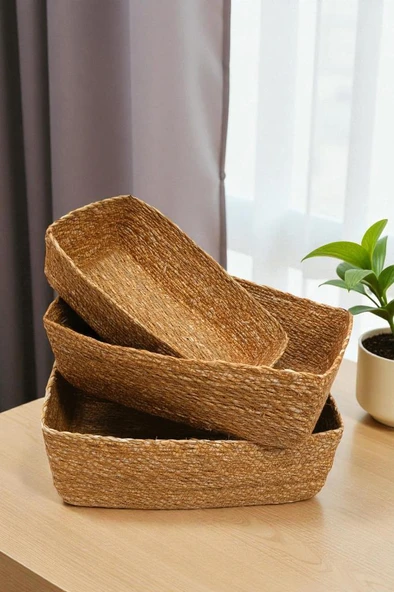 Digithome 3’lü Naturel Organizer Sepet -PNL-PH39 S/3 - Resim 2