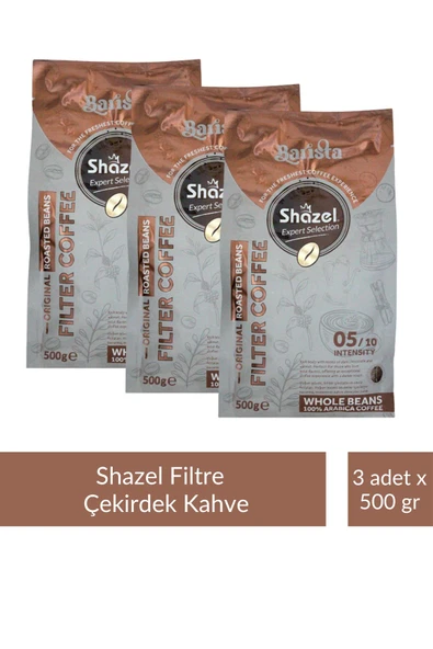 Shazel Çekirdek Filtre Kahve 500 gr x 3 Adet ürün görseli