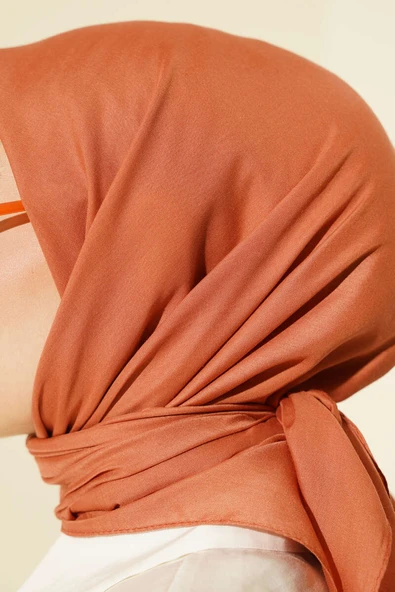 Basic Eşarp Somon - Resim 4