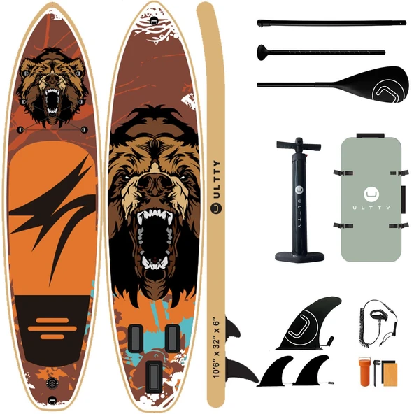 ULTTY Sup Paddle Board Seti (Şişme Paddle Board + Kürek + Pompa) Sup Board/Stand Up Paddle 320-81-15 ürün görseli