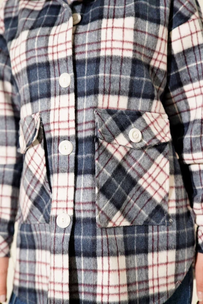 Cepli Oduncu Ceket Lacivert - Resim 4