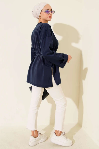 Duble Kol İp Bağcıklı Tunik Parlement - Resim 3