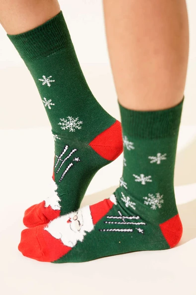 Unisex Yılbaşı Soket Çorap Asorti 6 - Resim 2