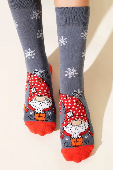 Unisex Yılbaşı Soket Çorap Asorti 8 - Resim 2