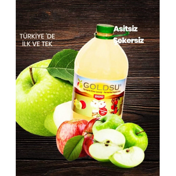 Goldsu Fermente Elma İçeceği 5 Litre - Resim 1