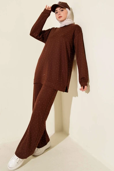 Loyşa Mini Taşlı Süslemeli İkili Takım Kahve ürün görseli 1