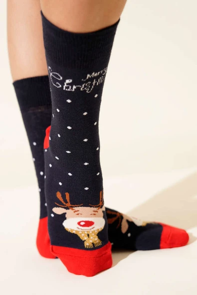 Unisex Yılbaşı Soket Çorap Asorti 1 ürün görseli