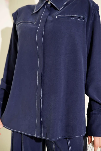 Sahte Cepli Gizli Patlı İkili Takım Lacivert - Resim 4