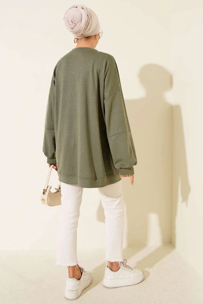 Minik Taş Süslemeli Loyşa Tunik Nefti - Resim 3