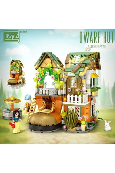 LZ-1226 LOZ ORMAN KABİN AYAKKABI MODELİ 709 PARÇA BLOCK OYUNCAK - Resim 2