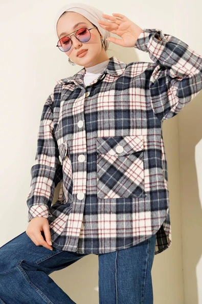 Cepli Oduncu Ceket Lacivert - Resim 1