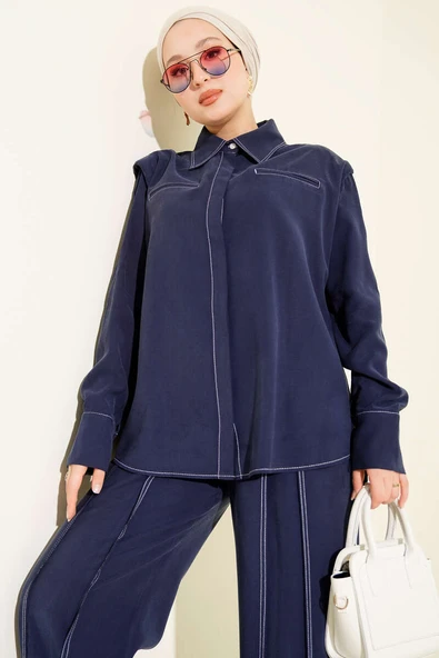 Sahte Cepli Gizli Patlı İkili Takım Lacivert - Resim 2