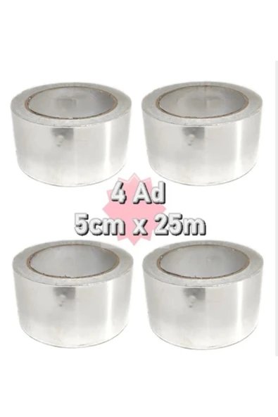Alüminyum Folyo 5cmx25m 4 Adet Yanmaz Folyo 50mm ürün görseli