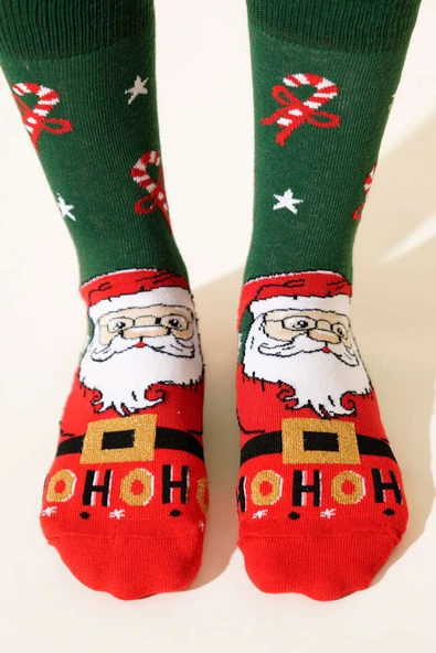 Unisex Yılbaşı Soket Çorap Asorti 3 - Resim 2