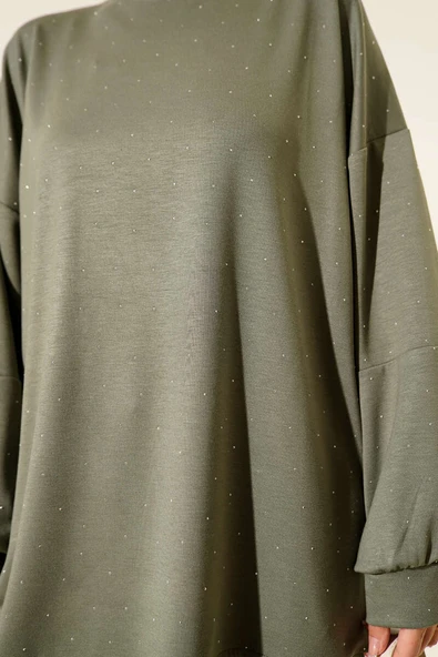 Minik Taş Süslemeli Loyşa Tunik Nefti - Resim 4