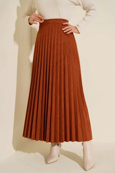 Piliseli Süet Etek Kiremit ürün görseli 1