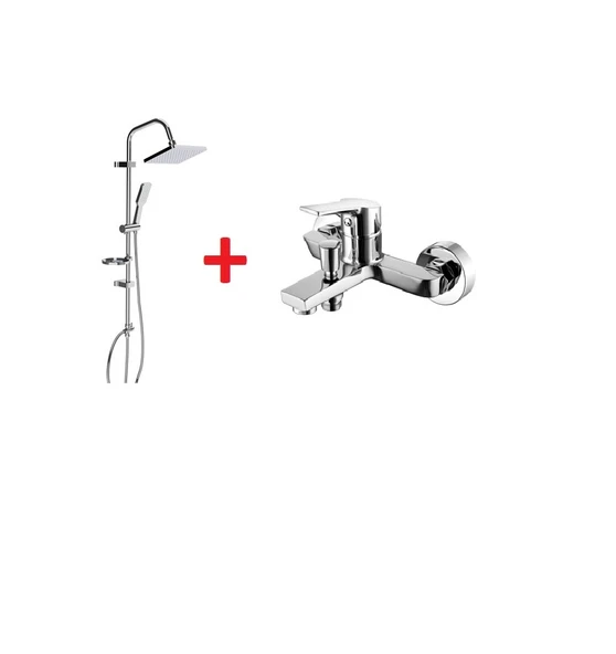 Creavit Sh630 İkili Duş Seti Takımı Duş Sistemi + Luna Banyo Bataryası ürün görseli 1