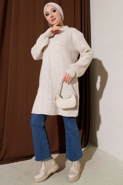 Selanik Örgü Yumoş Triko Tunik Taş - Resim 2