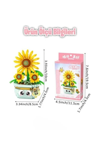 LOZ SAKSILI AYÇİÇEĞİ 320 PARÇA - Resim 2