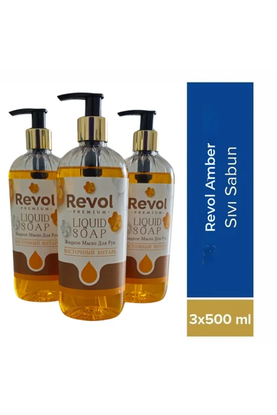 REVOL Amber Sıvı El Sabunu 3'lü Set ürün görseli 1