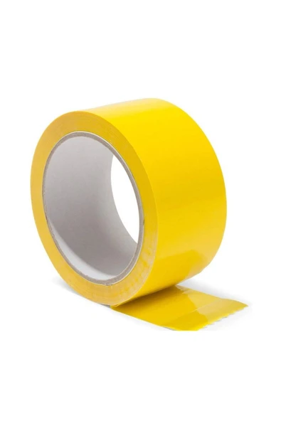 Sarı Koli Bandı 45mmx100m Renkli Koli Bantı Sarı Renk Hotmelt Yapışkanlı ürün görseli