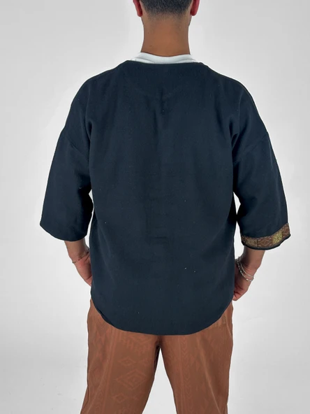 Tasarım Siyah Erkek Gömlek COC1073 - Resim 5