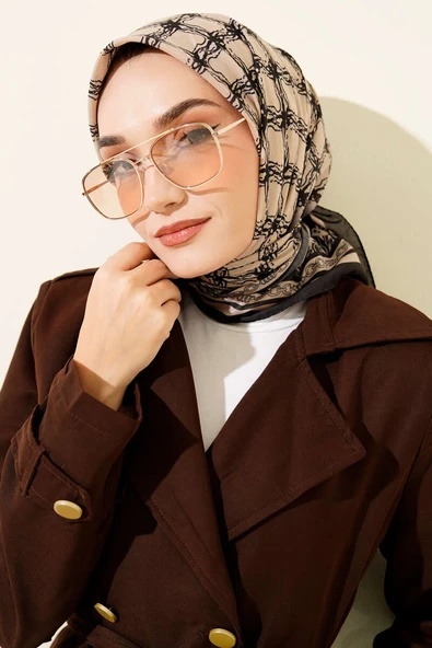 Desenli Latte Serisi Eşarp Asorti 5 - Resim 2