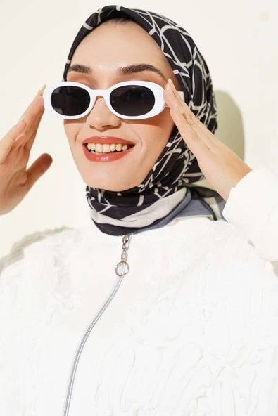 Desenli Siyah Serisi Eşarp Asorti 3 ürün görseli 1