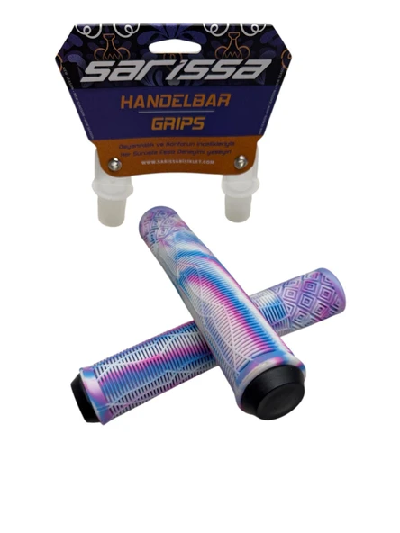 17 CM Mtb Bmx Freeride Elcik Silikon Bisiklet Elcik Kaymaz Yapı Dirt Jump Bisiklet Elciği Beyaz Mor - Resim 6