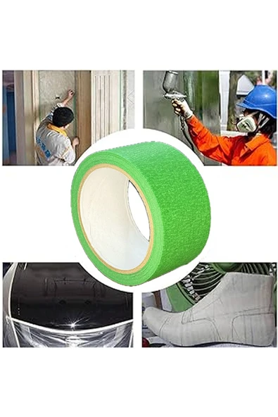 Renkli Maskeleme Kağıt Bant Boya Bandı 50mmx20mt Yeşil ürün görseli