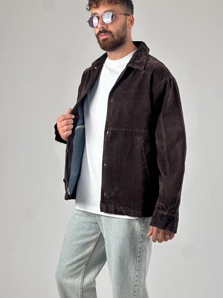 Kahve Erkek Ceket COC1039 - Resim 3