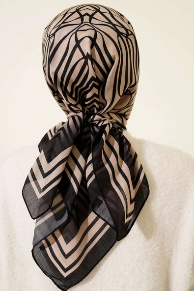 Desenli Latte Serisi Eşarp Asorti 1 - Resim 3