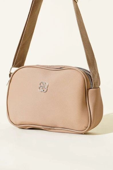 Armalı 3 Bölmeli Fermuarlı Çanta Bej ürün görseli 1