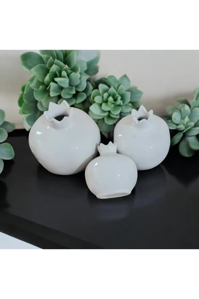 Pordizayn Seramik Bereket Narı Biblo Takımı 3'lü Set - Resim 2