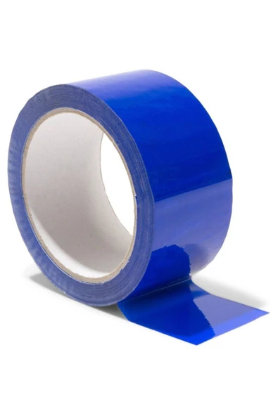 Renkli (Mavi) Koli Bandı 45x100 Metre 6 Adet ürün görseli