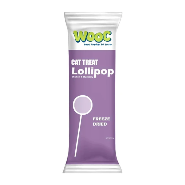 Wooc Lolipop Tavuk ve Yaban Mersinli Kedi Ödülü 1.4 Gr ürün görseli 1