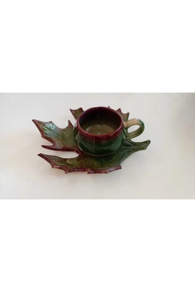 Ametist Fincan Seti Bir Kişilik (Çınaryapragi) - Resim 2