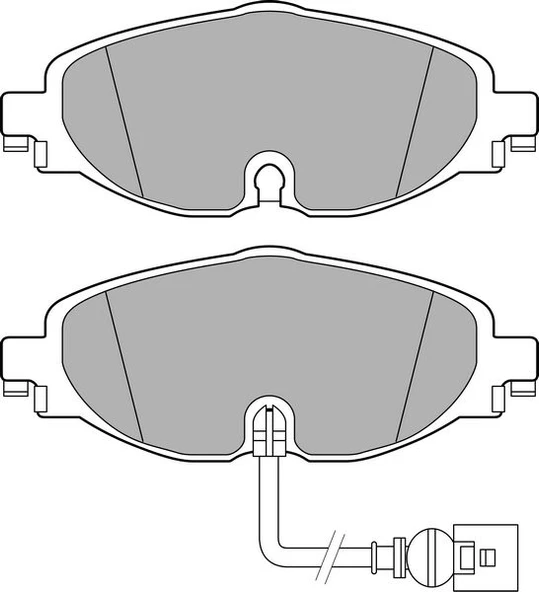 SANGSIN SP1678 ÖN BALATA GOLF7-A3-LEON-TIGUAN-PASSAT-OCTAVIA-SUPERB 12 > 8V0698151-2K5698151-5Q0698151B ürün görseli 1