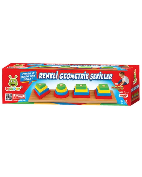 Woodoy Renkli Geometrik Şekiller KR 006 ürün görseli 1